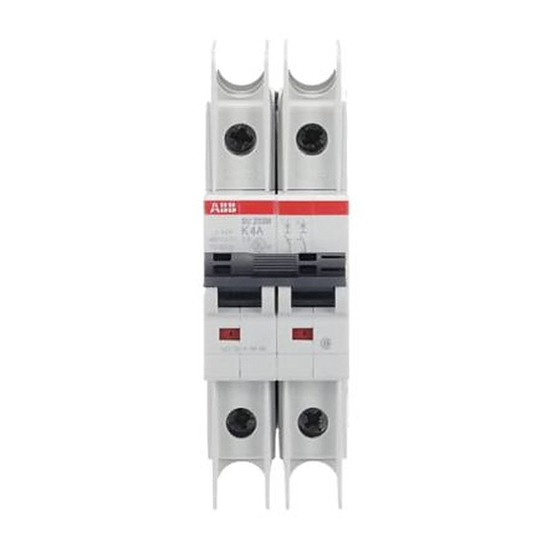 ABB SU200 M Circuit Breaker, 2-Pole, 4A, Type K, 440V ac AC, 96 V dc DC, 15 kA Breaking Capacity