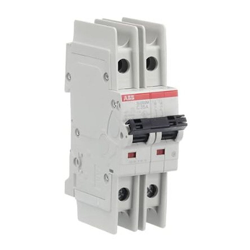 ABB SU200 M Miniature Circuit Breaker, 2-Pole, 35A, Type C, 440V ac AC, 96 V dc DC, 15 kA Breaking Capacity