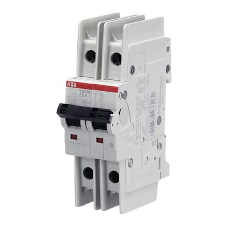 ABB SU200 M SU200 M Miniature Circuit Breaker, 2-Pole, 8A, Type Z, 440V ac AC, 96 V dc DC, 15 kA Breaking Capacity