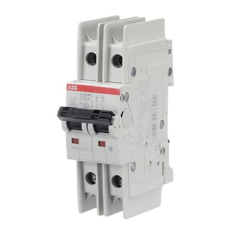 ABB SU200 M Miniature Circuit Breaker, 2-Pole, 63A, Type Z, 440V ac AC, 96 V dc DC, 15 kA Breaking Capacity
