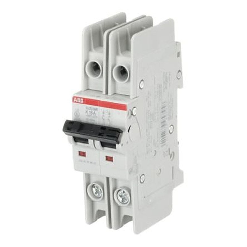 ABB System Pro M Compact SU200 MR Circuit Breaker, 2-Pole, 15A, Type K, 400V ac AC, 15 kA Breaking Capacity