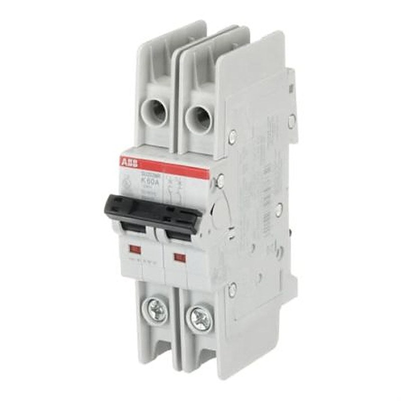 ABB System Pro M Compact SU200 MR Circuit Breaker, 2-Pole, 60A, Type K, 400V ac AC, 15 kA Breaking Capacity