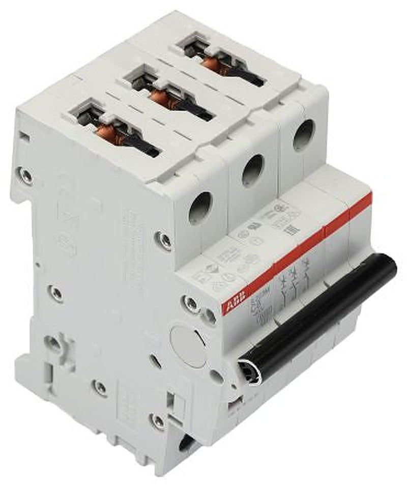 ABB System Pro M Compact S200M Miniature Circuit Breaker, 3-Pole, 8A, Type C, 400V ac AC, 12 V dc DC, 10 kA Breaking