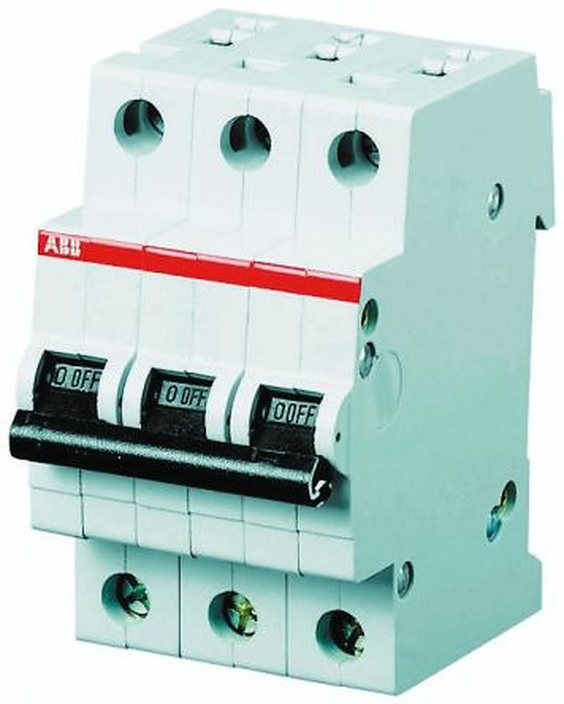 ABB System Pro M Compact S200M Miniature Circuit Breaker, 3-Pole, 32A, Type D, 400V ac AC, 125 V dc DC, 10 kA Breaking