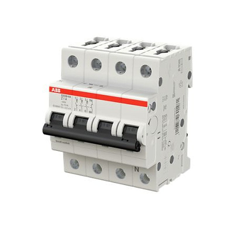 ABB System Pro M Compact S200M Miniature Circuit Breaker, 3-Pole, 1A, Type Z, 400V ac AC, 125 V dc DC, 15 kA Breaking