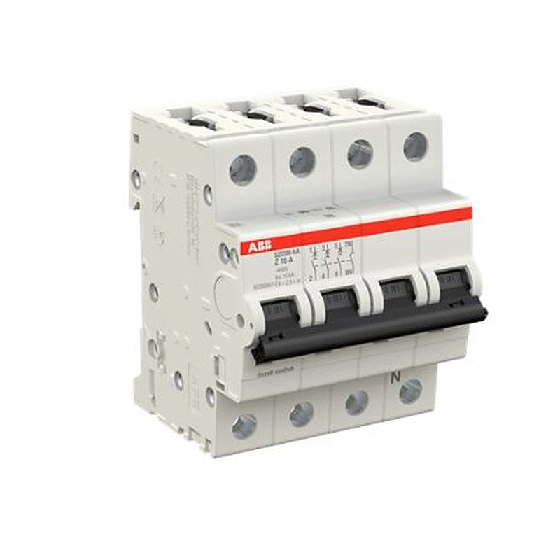 ABB System Pro M Compact S200M Miniature Circuit Breaker, 3-Pole, 16A, Type Z, 400V ac AC, 125 V dc DC, 15 kA Breaking