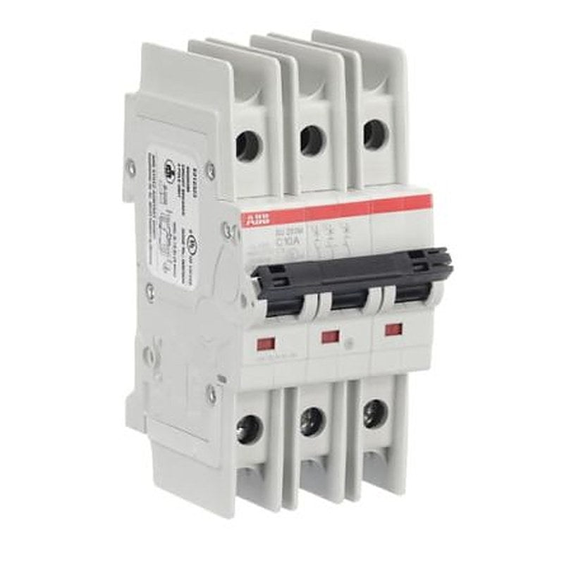 ABB SU200 M Circuit Breaker, 3-Pole, 10A, Type C, 400V ac AC, 15 kA Breaking Capacity