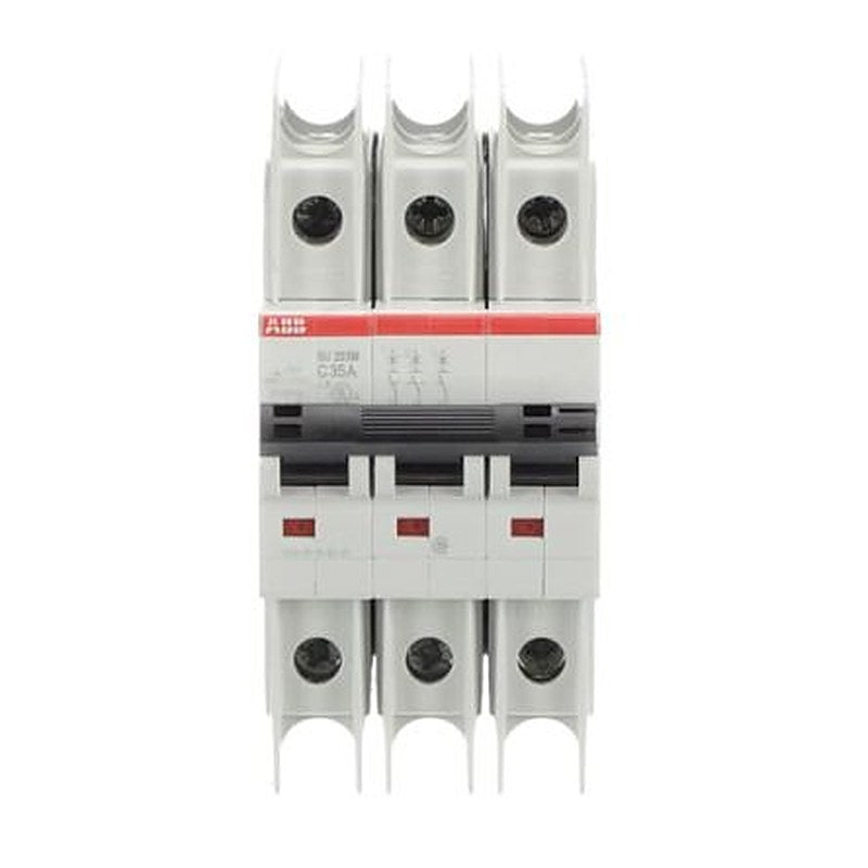 ABB SU200 M Miniature Circuit Breaker, 3-Pole, 35A, Type C, 400V ac AC, 15 kA Breaking Capacity