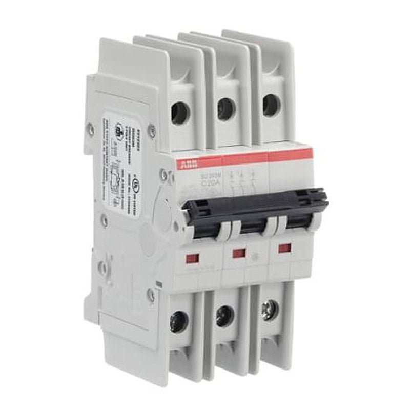 ABB SU200 M Miniature Circuit Breaker, 3-Pole, 40A, Type C, 400V ac AC, 15 kA Breaking Capacity