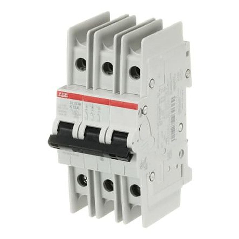 ABB SU200 M SU200 M Miniature Circuit Breaker, 3-Pole, 13A, Type K, 400V ac AC, 15 kA Breaking Capacity