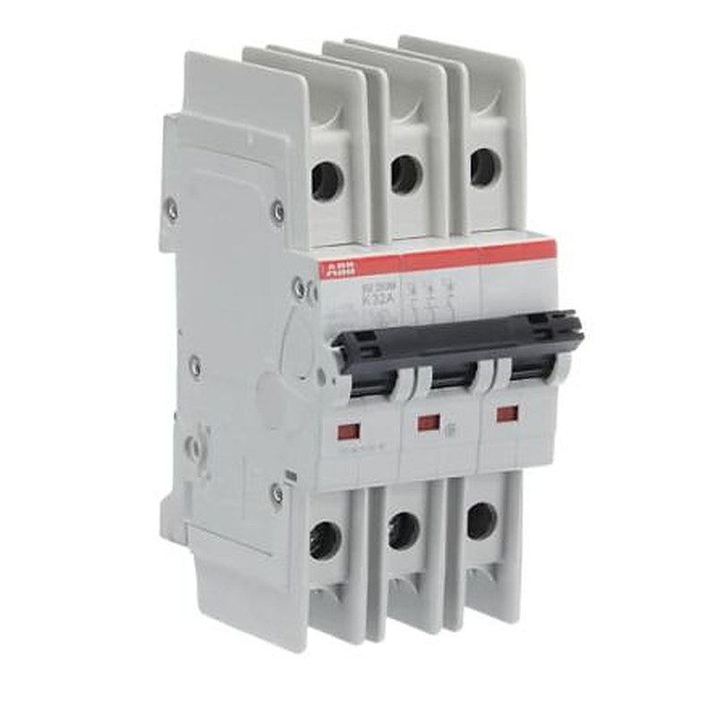 ABB SU200 M SU200 M Miniature Circuit Breaker, 3-Pole, 32A, Type K, 400V ac AC, 15 kA Breaking Capacity