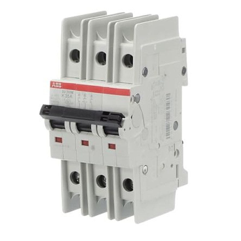 ABB SU200 M Miniature Circuit Breaker, 3-Pole, 35A, Type K, 400V ac AC, 15 kA Breaking Capacity