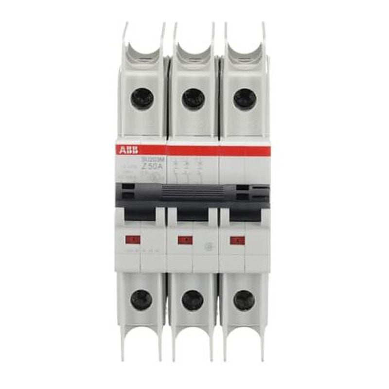 ABB SU200 M Miniature Circuit Breaker, 3-Pole, 50A, Type Z, 400V ac AC, 15 kA Breaking Capacity