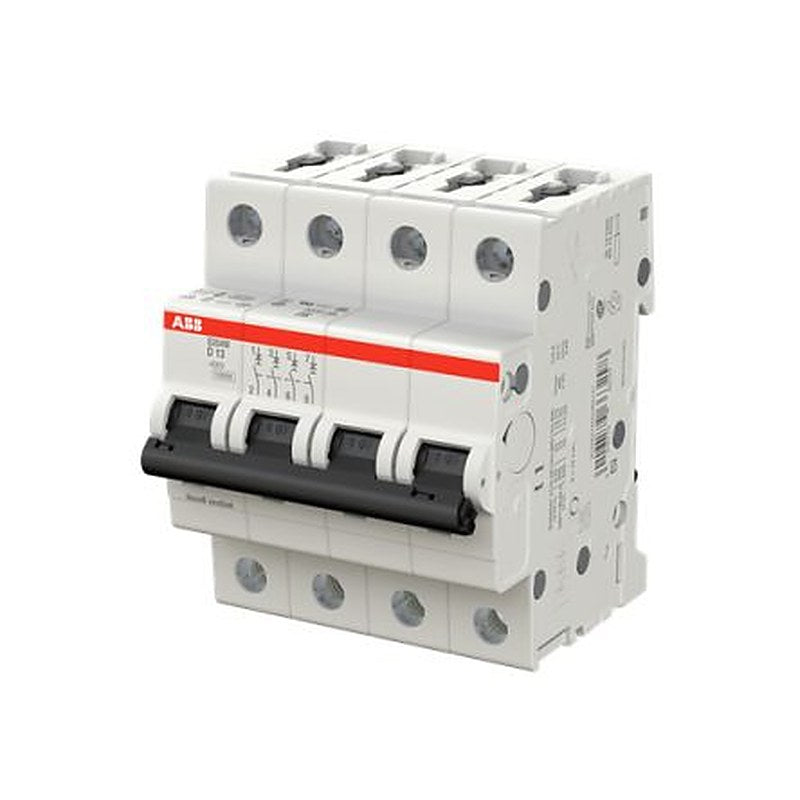 ABB System Pro M Compact S200M Miniature Circuit Breaker, 4-Pole, 13A, Type D, 400V ac AC, 125 V dc DC, 15 kA Breaking