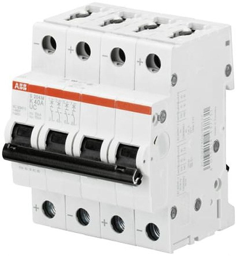 ABB System Pro M Compact S200 M UC Miniature Circuit Breaker, 4-Pole, 16A, Type Z, 400V ac AC, 440 V dc DC, 10 kA