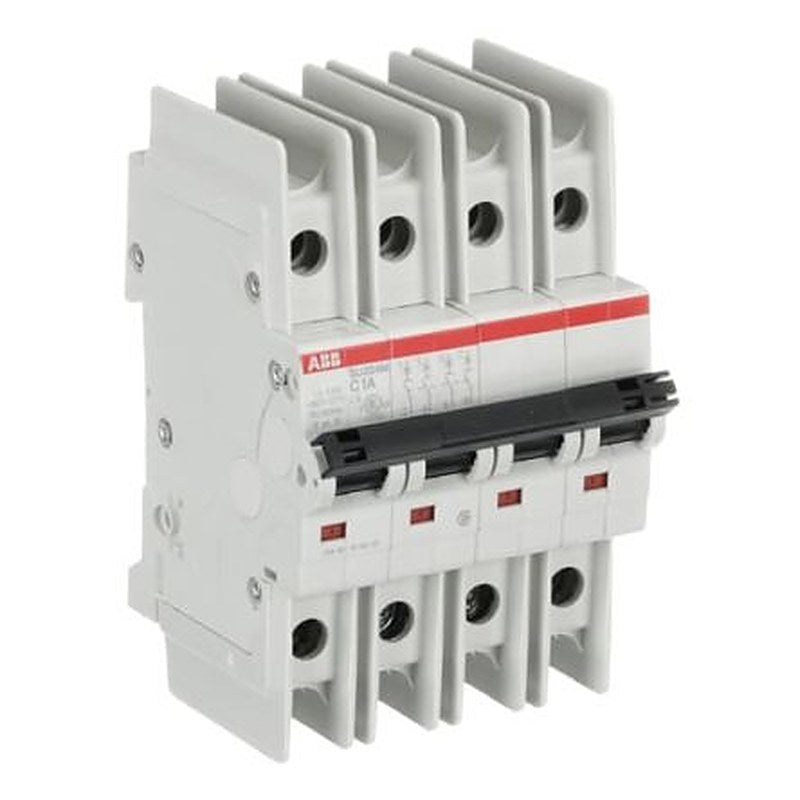 ABB SU200 M Miniature Circuit Breaker, 4-Pole, 1A, Type C, 480V ac AC, 15 kA Breaking Capacity