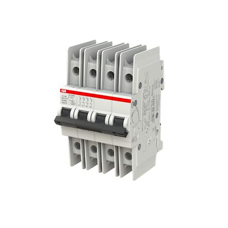 ABB SU200 M Miniature Circuit Breaker, 4-Pole, 15A, Type C, 480V ac AC, 15 kA Breaking Capacity