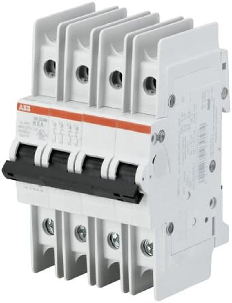 ABB System Pro M Compact SU200 M Miniature Circuit Breaker, 4-Pole, 2A, Type K, 400V ac AC, 10 kA Breaking Capacity