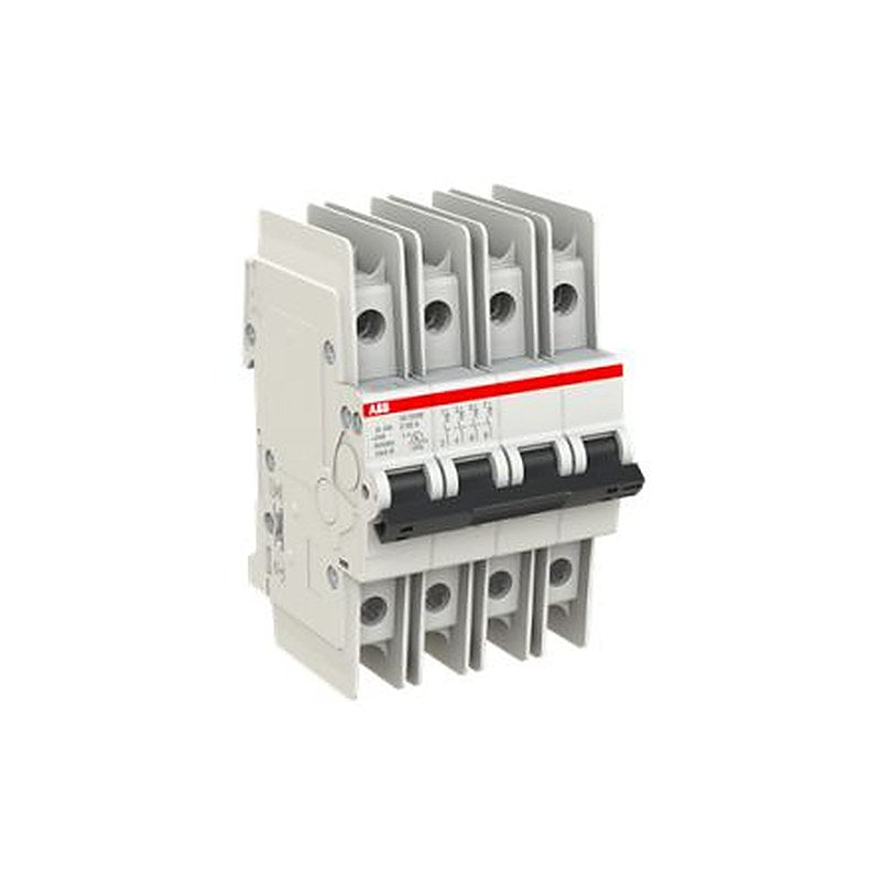 ABB SU200 M Miniature Circuit Breaker, 4-Pole, 60A, Type C, 240V ac AC, 15 kA Breaking Capacity