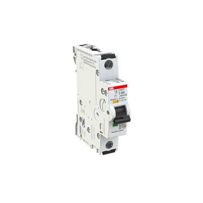 ABB System Pro M Compact S300P Miniature Circuit Breaker, 1-Pole, 40A, Type Z, 240V ac AC, 72 V dc DC, 25 kA Breaking
