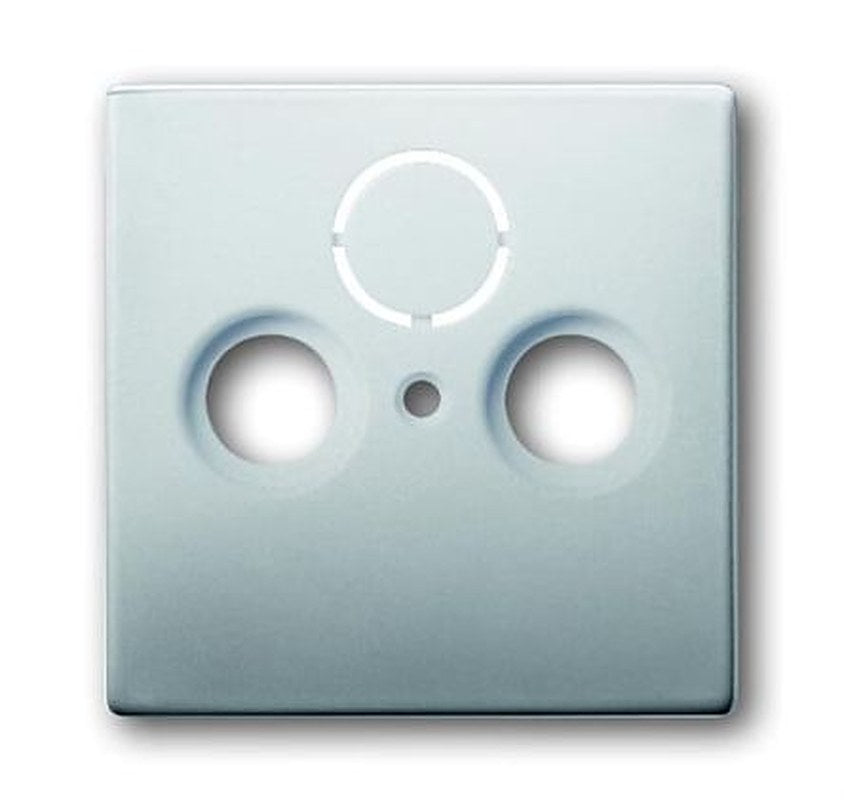 ABB Grey 2 Gang Cover Plate Stainless Steel Plug Cover Plate