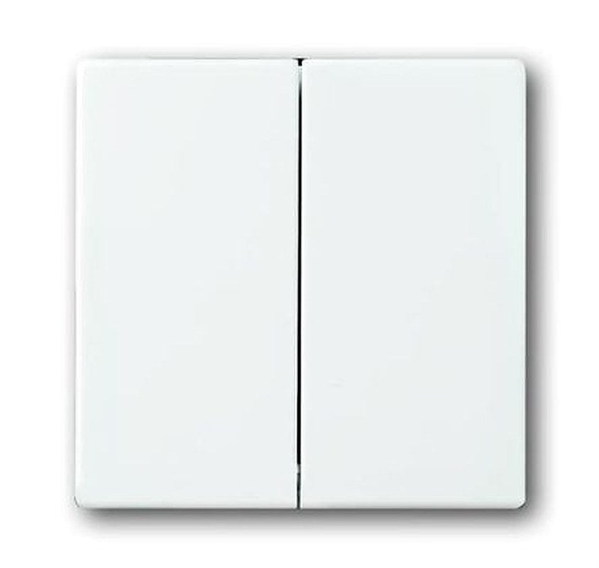 ABB White 2 Gang Light Switch Cover