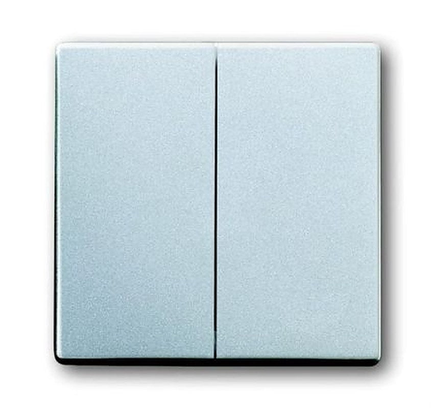 ABB Grey 2 Gang Light Switch Cover