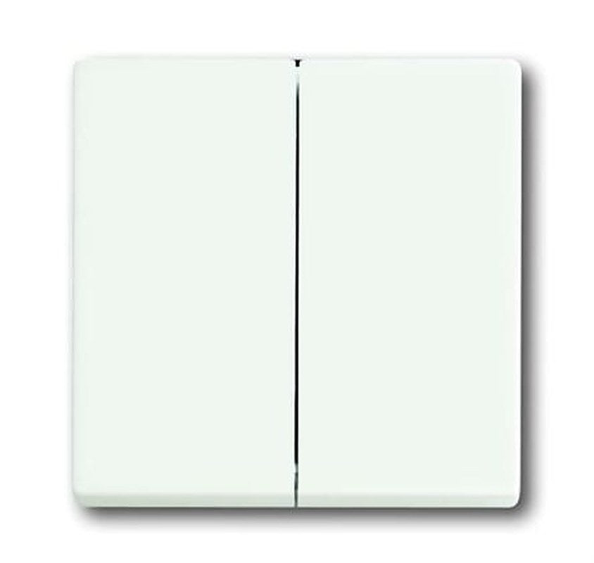 ABB White 2 Gang Light Switch Cover