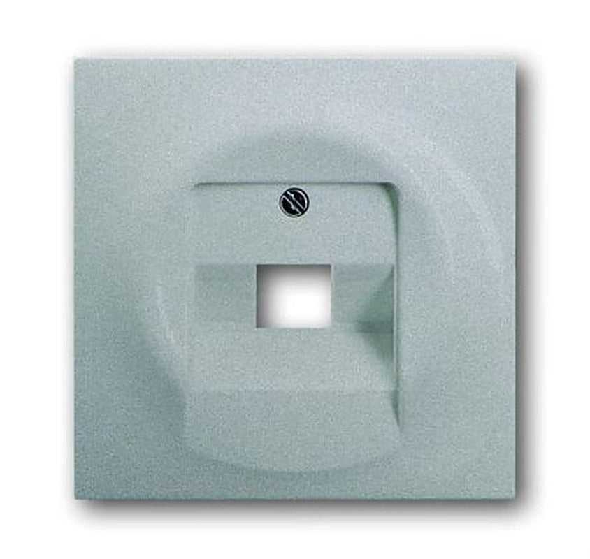 ABB Silver 1 Gang Cover Plate Plastic RJ45 Cover Plate