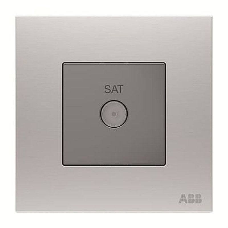 ABB F Female 1 Outlet TV Aerial Connector, Flush