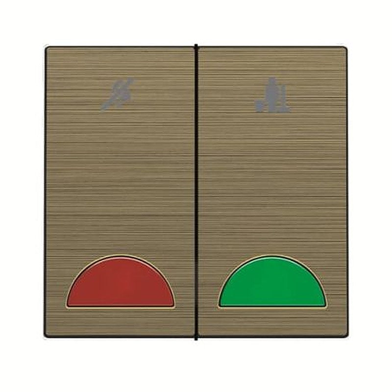 ABB Gold, 1 Way Push Button, 2 Gang, AMD