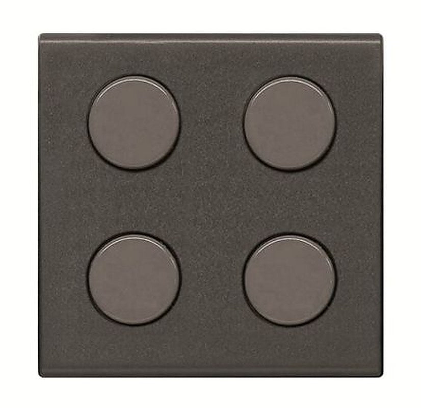 ABB Anthracite 4 Gang Cover Plate Plastic Cover Plate