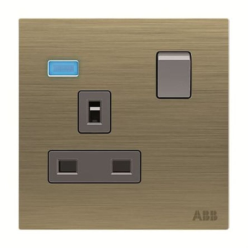 ABB Gold Electrical Socket, 13A, BS