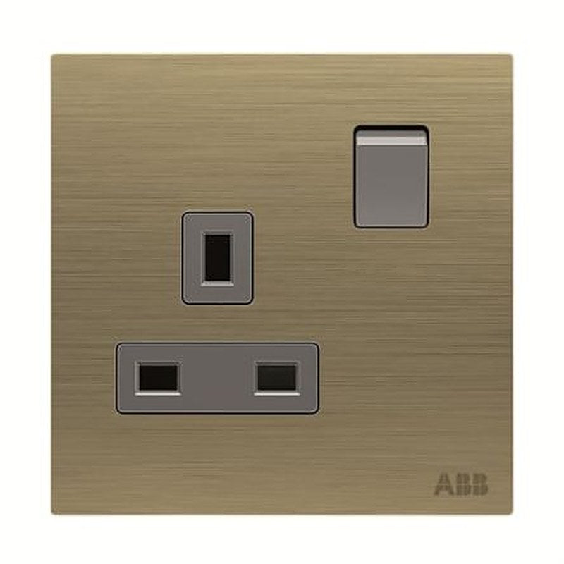 ABB Gold 1 Gang Electrical Socket, 13A