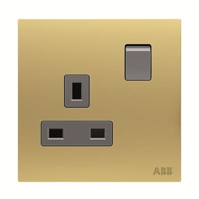 ABB Gold 1 Gang Electrical Socket, 13A
