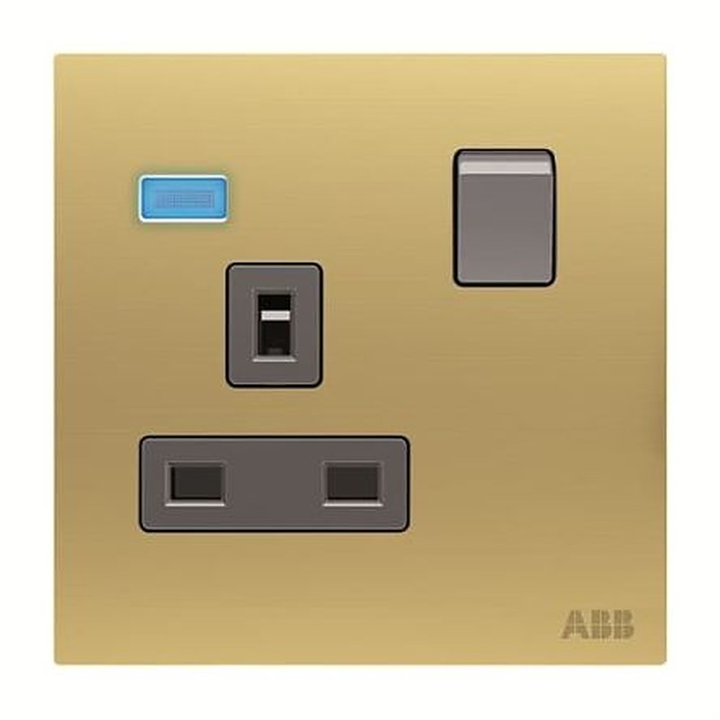 ABB Gold Electrical Socket, 13A, BS