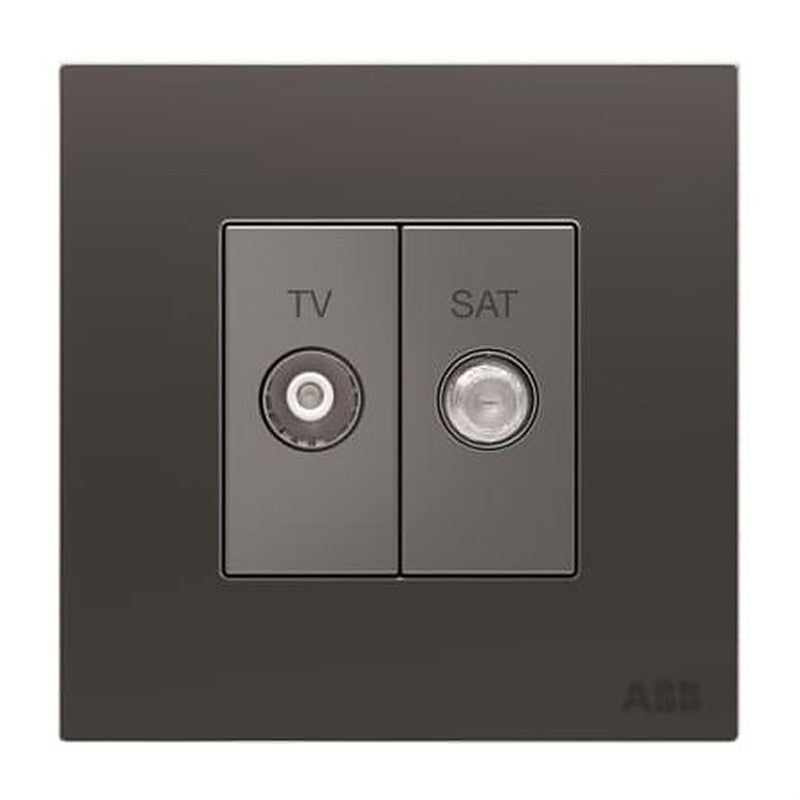 ABB Female 2 Outlet Socket, Flush
