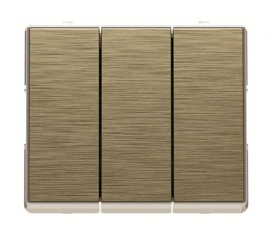 ABB Silver, 1 Way Rocker, 3 Gang, Millenium