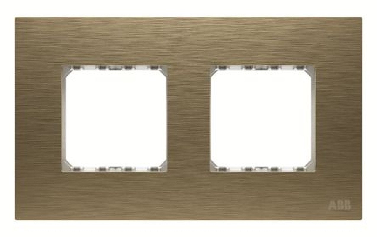 ABB Gold 2 Gang Frame