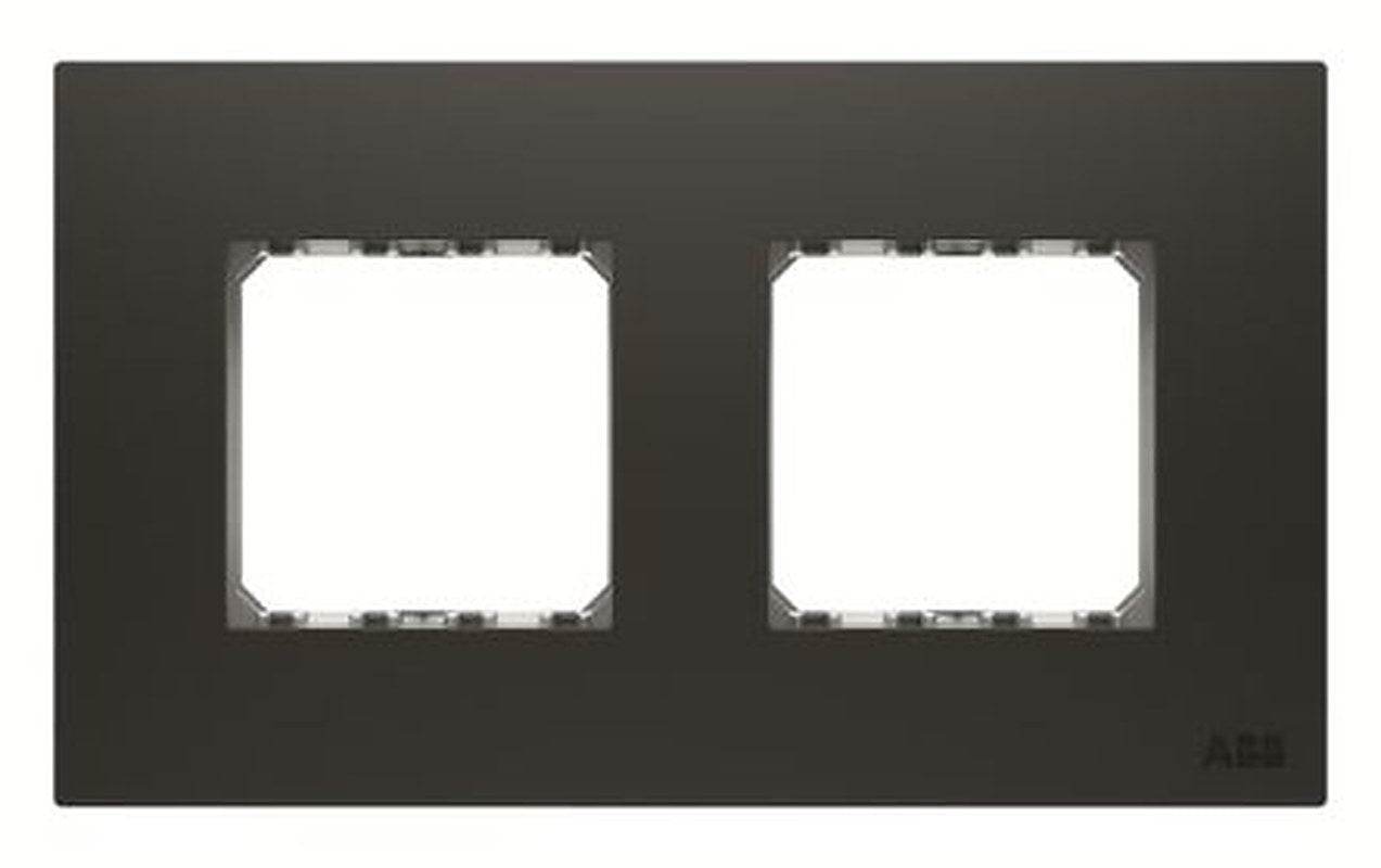 ABB Black 2 Gang Frame