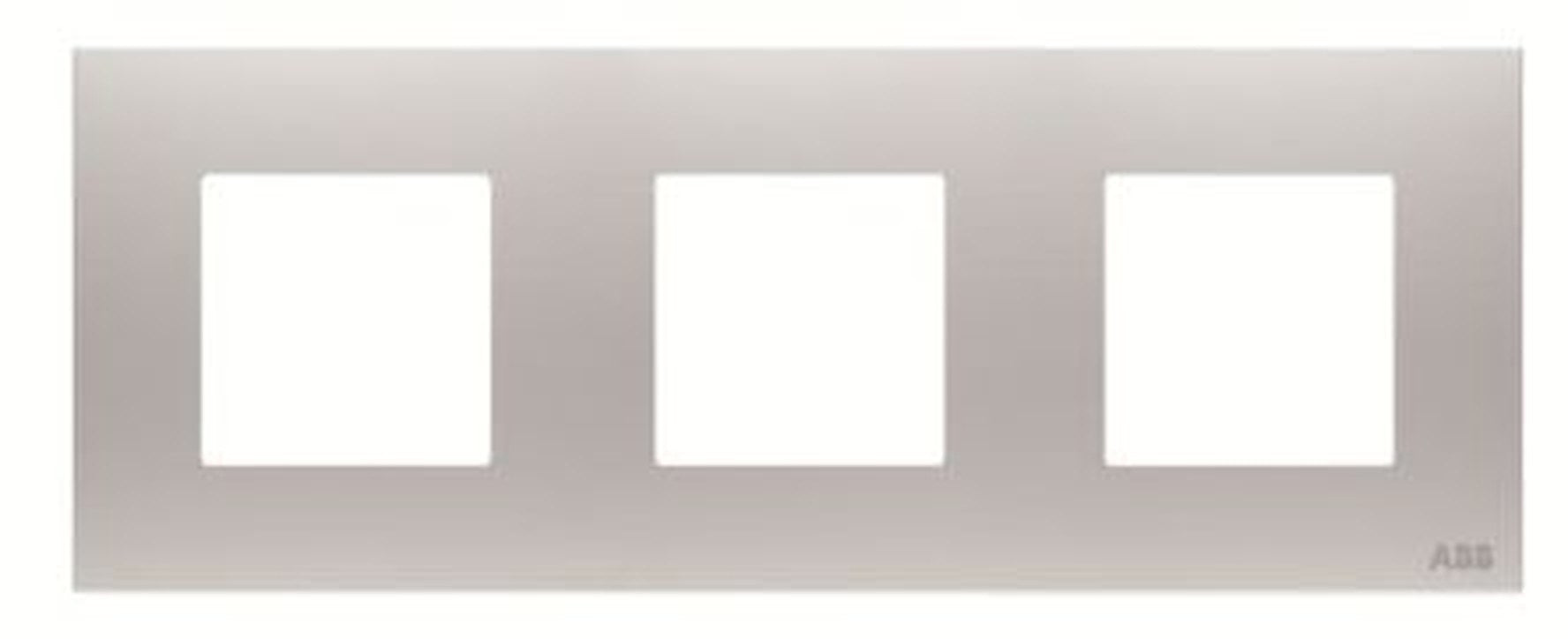 ABB Grey 3 Gang Light Switch Cover
