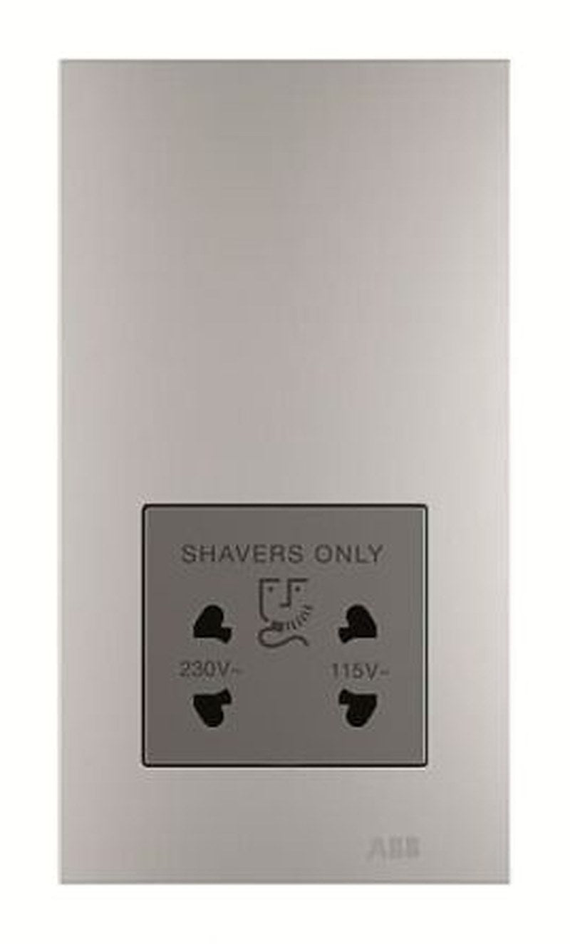 ABB AM40188-ST Light Grey 1 Gang Plug Socket, 20A Outdoor, Outlet Socket