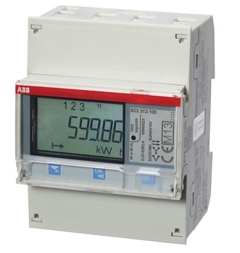 ABB 3 Phase LCD Energy Meter, Type Digital