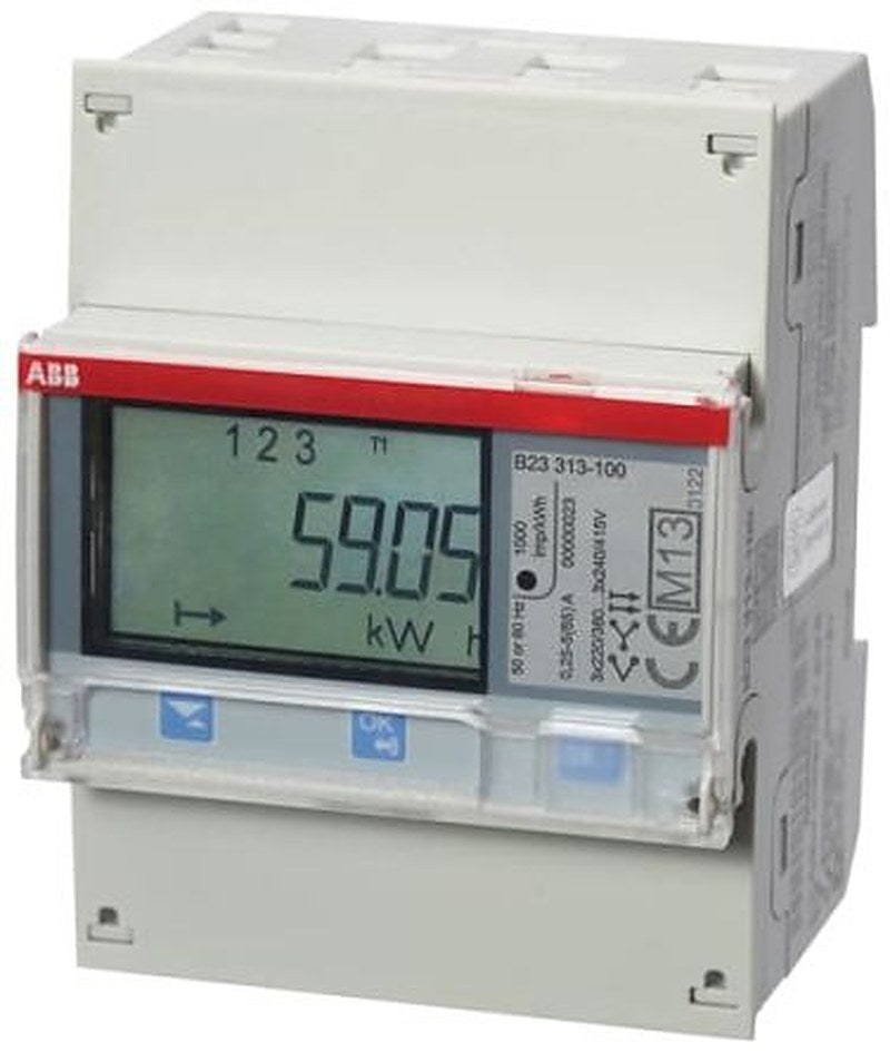 ABB 3 Phase LCD Energy Meter, Type Digital