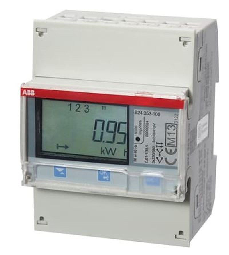 ABB 3 Phase LCD Energy Meter, Type Digital