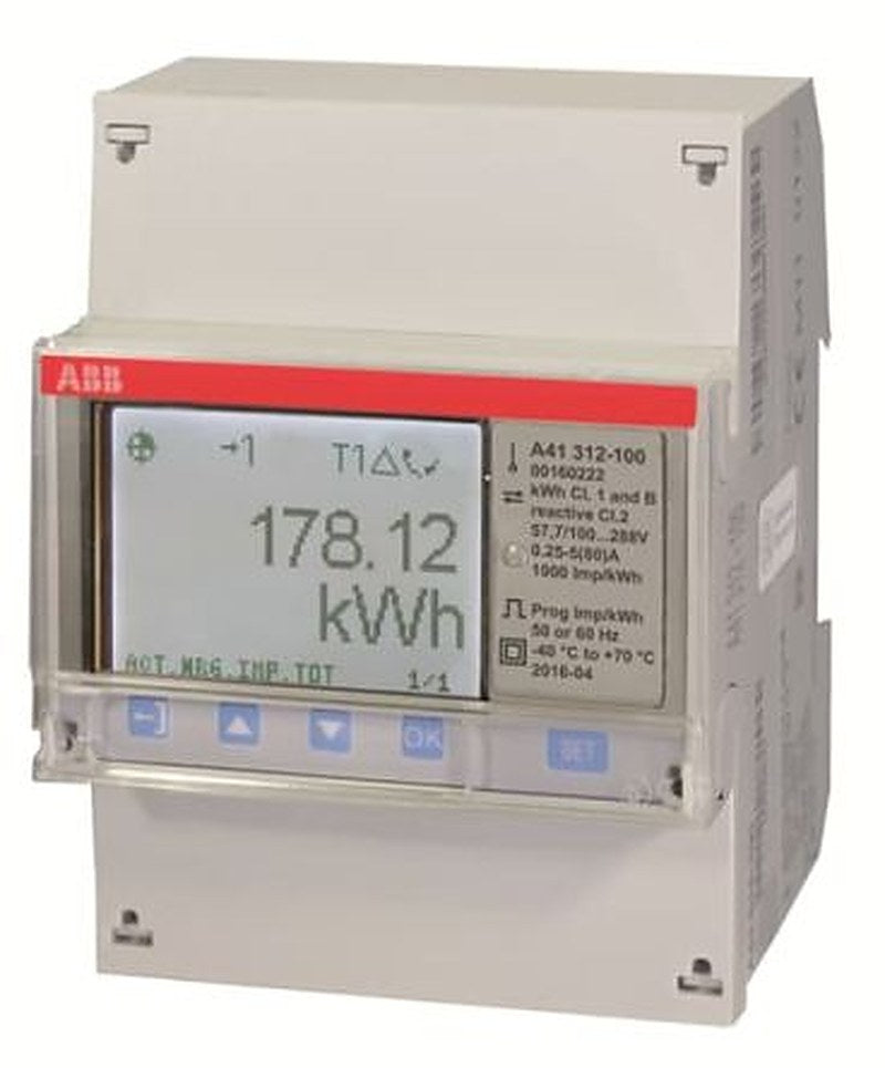 ABB 1 Phase LCD Energy Meter, Type Direct Connected
