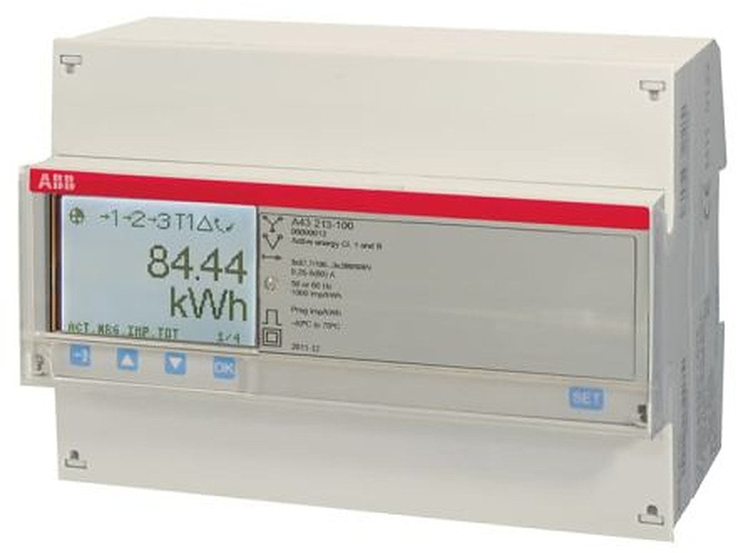 ABB 3 Phase LCD Energy Meter, Type Digital