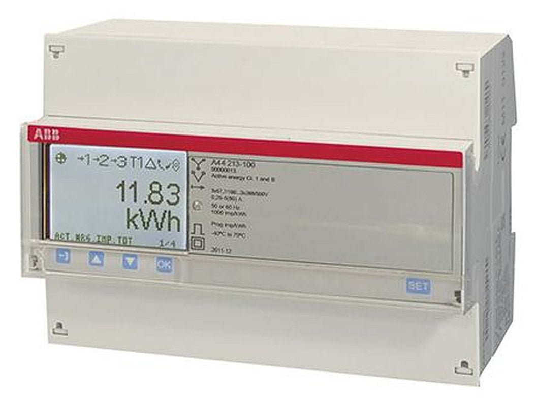ABB 3 Phase LCD Energy Meter, Type Electromechanical