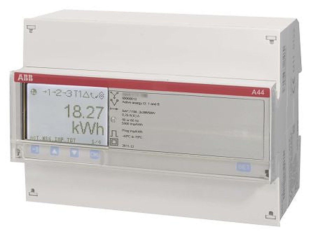 ABB 3 Phase LCD Energy Meter, Type Transformer Connected