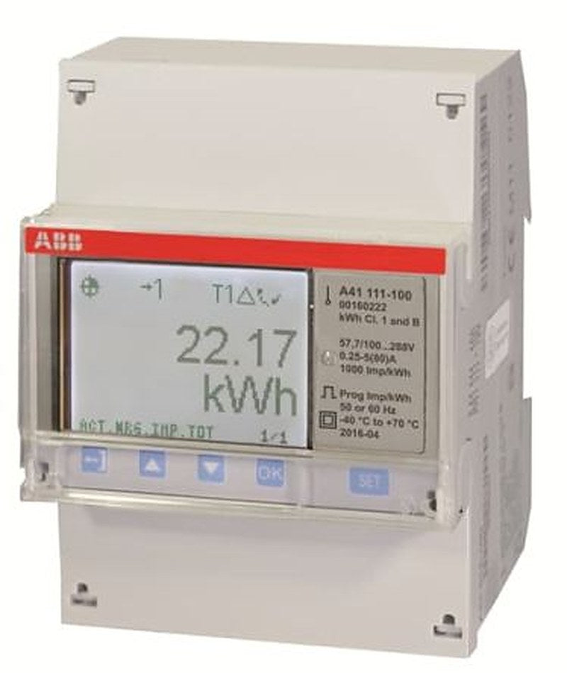ABB 1 Phase LCD Energy Meter, Type Digital